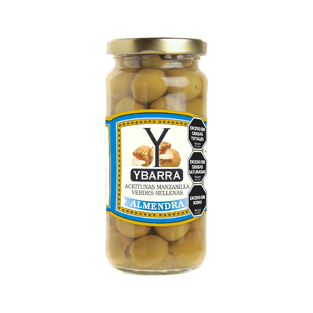Aceitunas rellenas con almendras YBARRA      