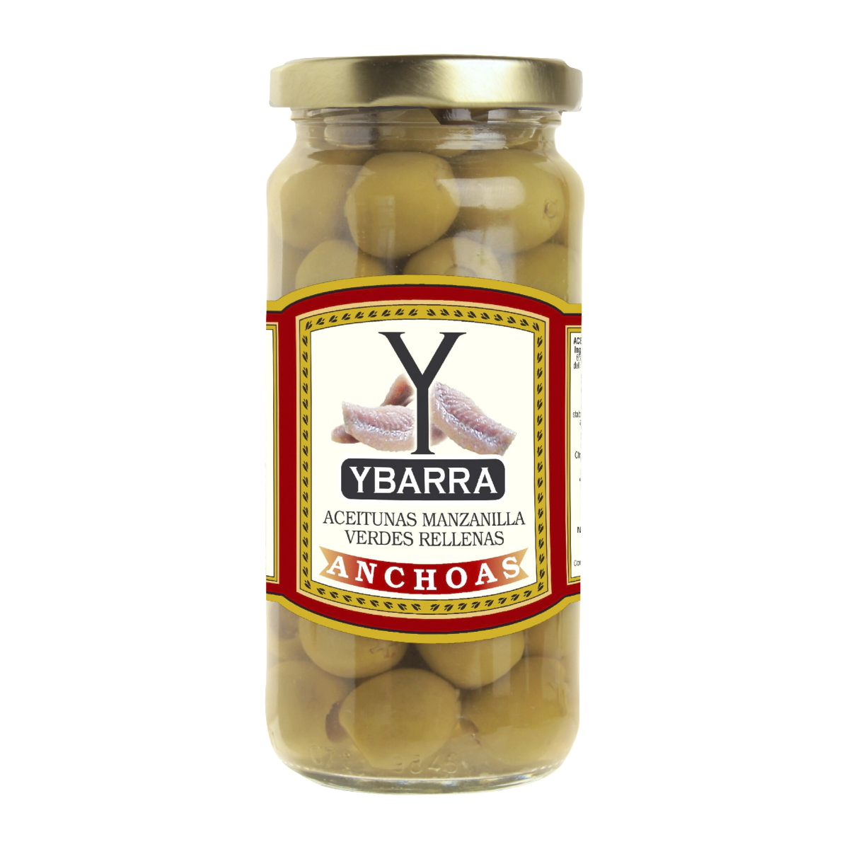 Aceitunas rellenas con anchoa YBARRA      