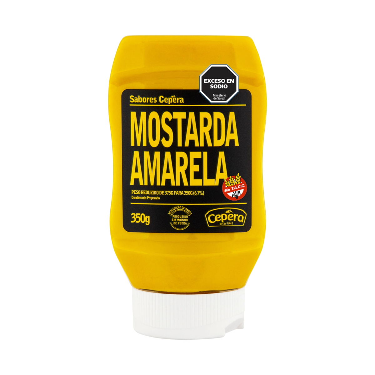 Mostaza Amarilla suave E/Pet 350gr      