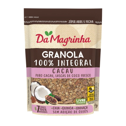 Granola 100% integral cacao 250 grs DM      