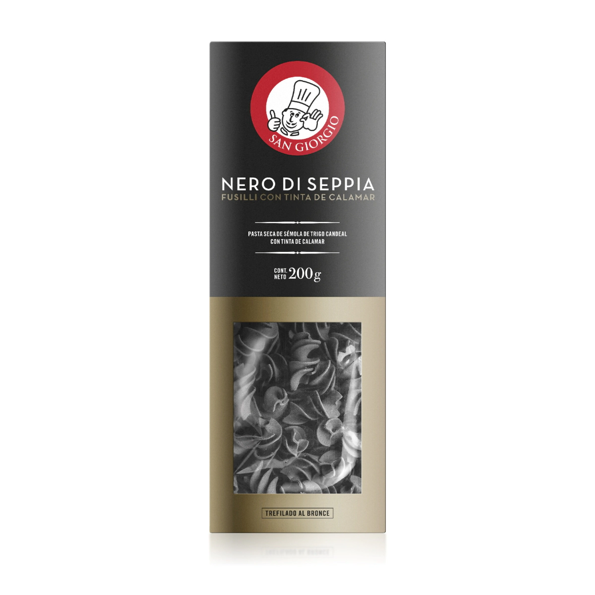Fusilli Negro 200g c/ caja SG      