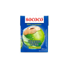 Agua de Coco 200cc Tetra Brik SOCOCO      