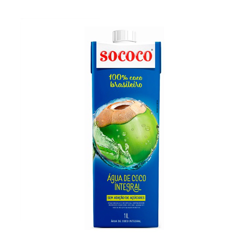 Agua de Coco 1 Litro Tetra Brik SOCOCO      