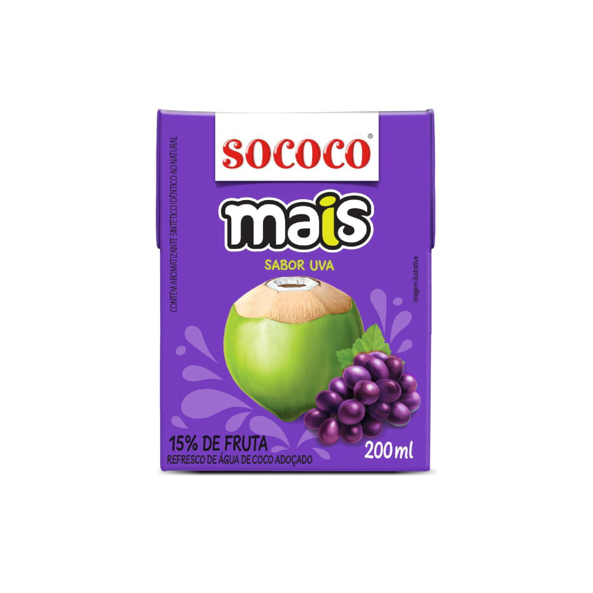 Agua de coco sabor Frutos Rojos LIBRE DE GLUT200cc      